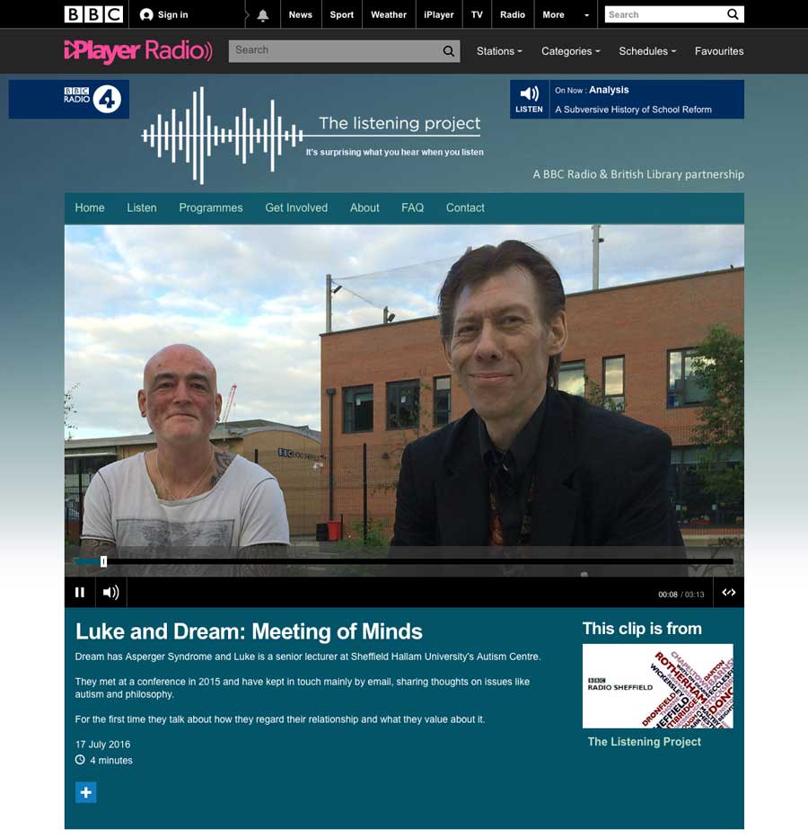 BBC_Radio_Sheffield_-_The_Listening_Project,_Luke_and_Dream_Meeting_of_Minds