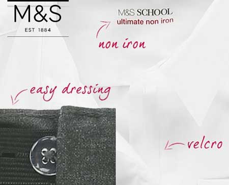 easy dressing school shirts